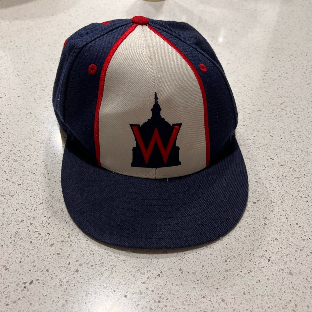 Throwback Mitchell and Ness Senators hat, in great condition.